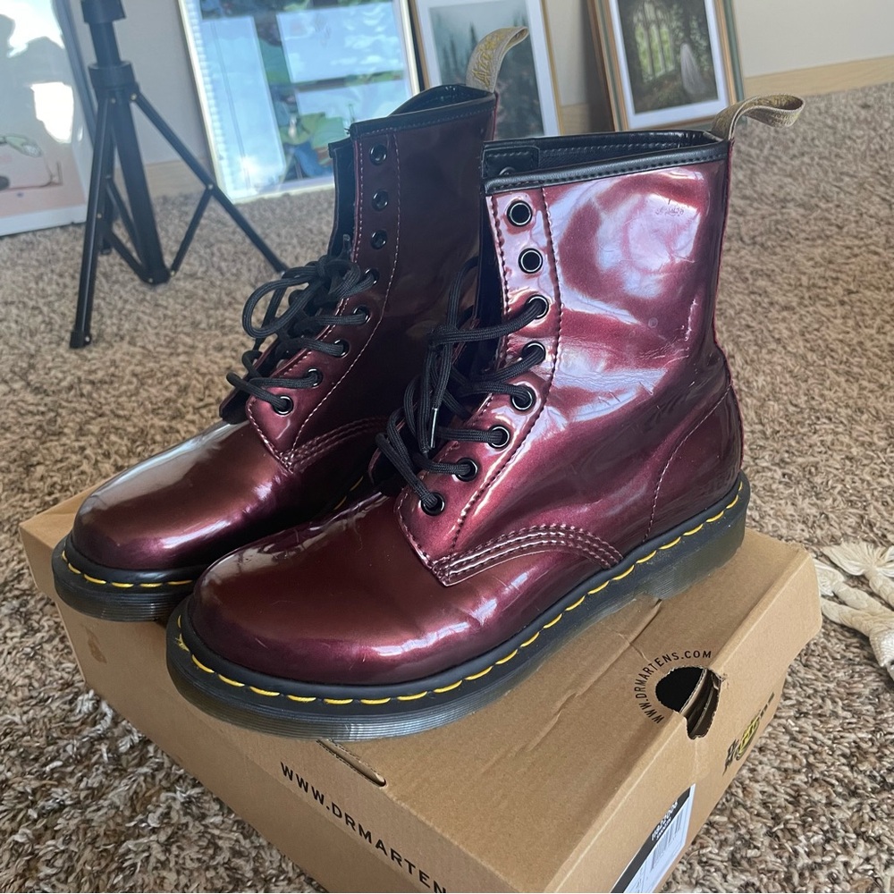Vegan chrome Doc Martens